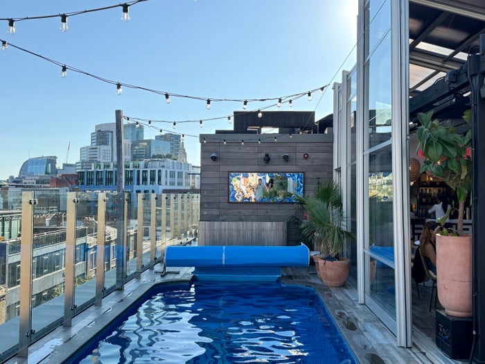 Virgin Hotels London Shoreditch rooftop pool Virgin Hotels London Shoreditch rooftop pool