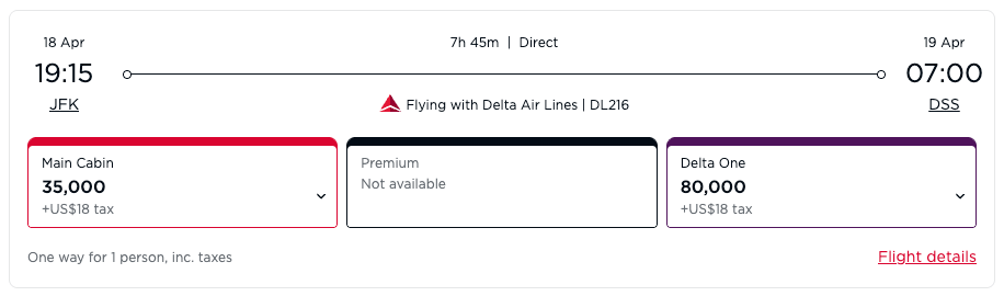 Virgin award JFK DSS Delta One