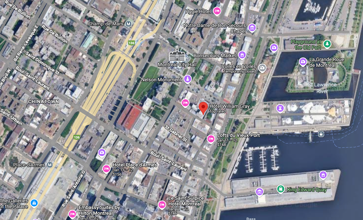 William Gray Hotel Old Montreal