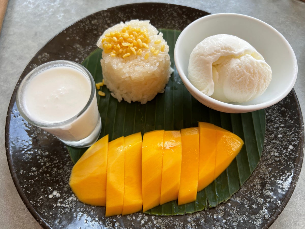 mango sticky rice at JW Marriott Phuket