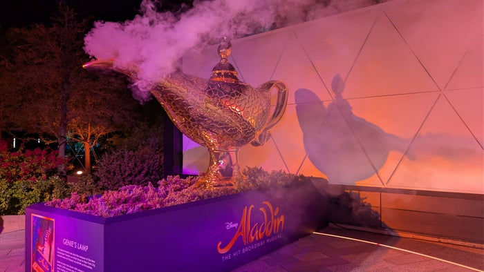 2026 EPCOT International Festival of the Arts Broadway Genie lamp 2026 EPCOT International Festival of the Arts Broadway Genie lamp