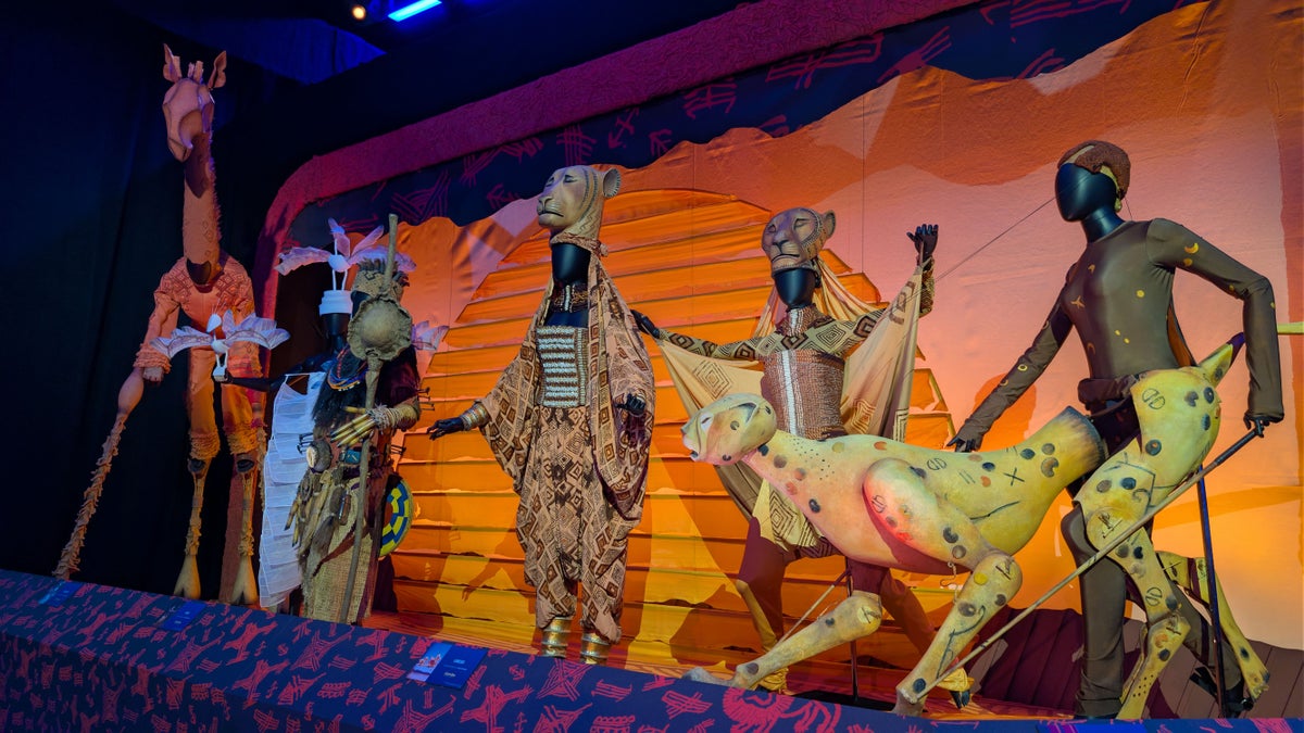 2026 EPCOT International Festival of the Arts Disney on Broadway Lion King costumes and puppets