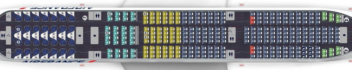 Air France B777 200 seat map Air France B777 200 seat map