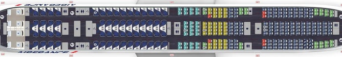 Air France B777 300ER seat map layout 1 Air France B777 300ER seat map layout 1