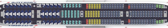 Air France B777 300ER seat map layout 2 Air France B777 300ER seat map layout 2