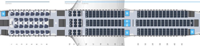 Air France B787 9 seat map Air France B787 9 seat map