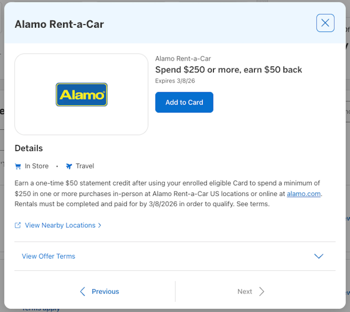 Amex Offer Alamo January 2026 Amex Offer Alamo January 2026