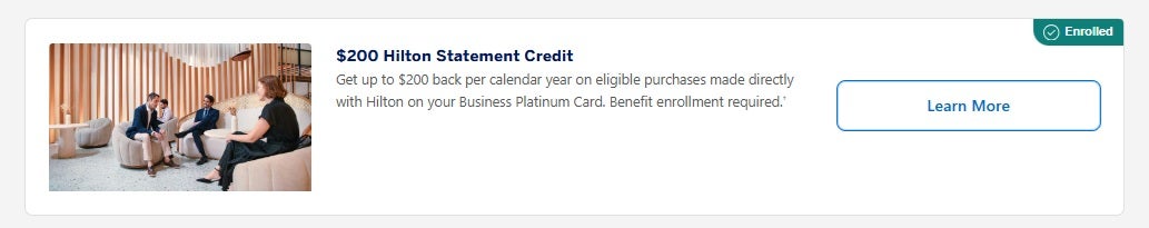 Amex Platinum Hilton Benefits