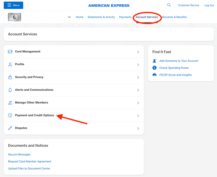 Amex Platinum card payment credit options Amex Platinum card payment credit options