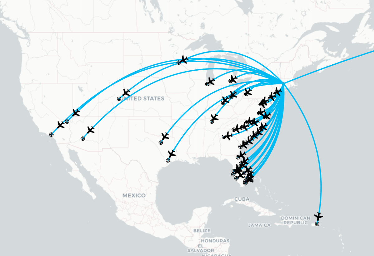 Bradley International Airport Route Map Bradley International Airport Route Map