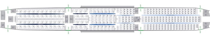 British Airways A350 1000 seat map