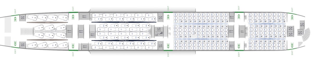 British Airways A380 seat map lower deck British Airways A380 seat map lower deck