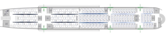 British Airways A380 seat map upper deck