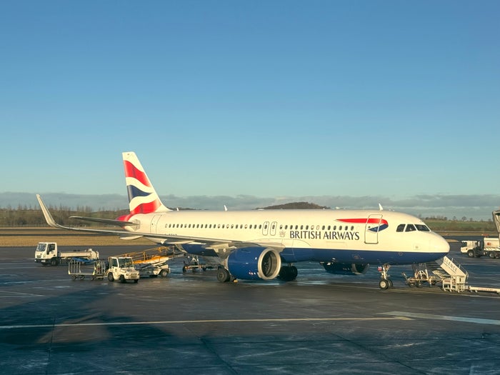 British Airways Airbus A320 at Edinburgh EDI