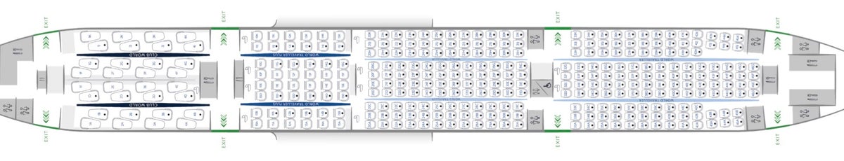 British Airways B777 200ER seat map LGW layout British Airways B777 200ER seat map LGW layout
