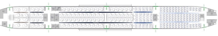 British Airways B777 300ER seat map