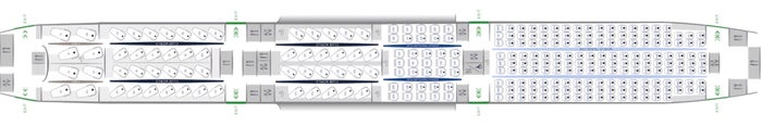 British Airways B787 10 seat map