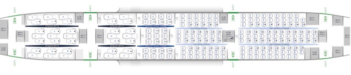 British Airways B787 8 seat map old business
