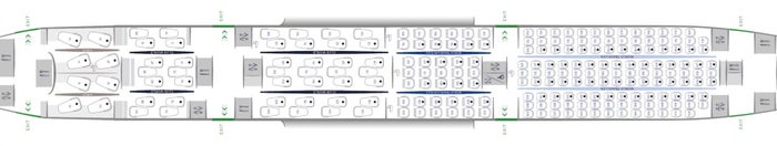 British Airways B787 9 seat map old business