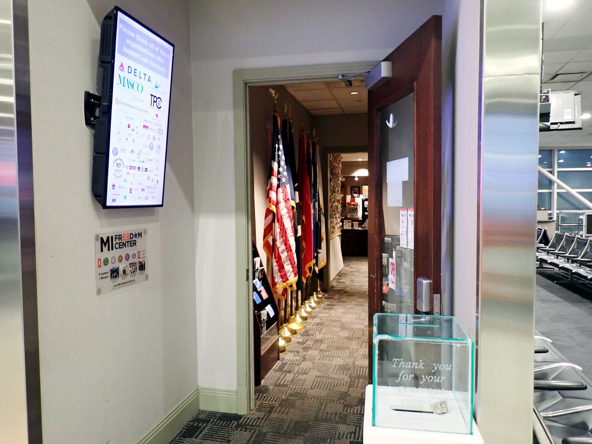 DTW McNamara Terminal Freedom Center entrance