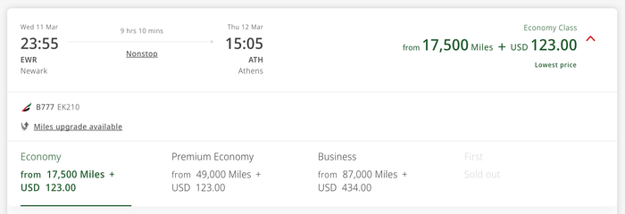 Emirates Redemption Rates Emirates Redemption Rates