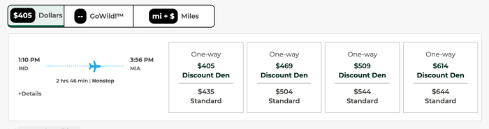 Frontier IND MIA Flight