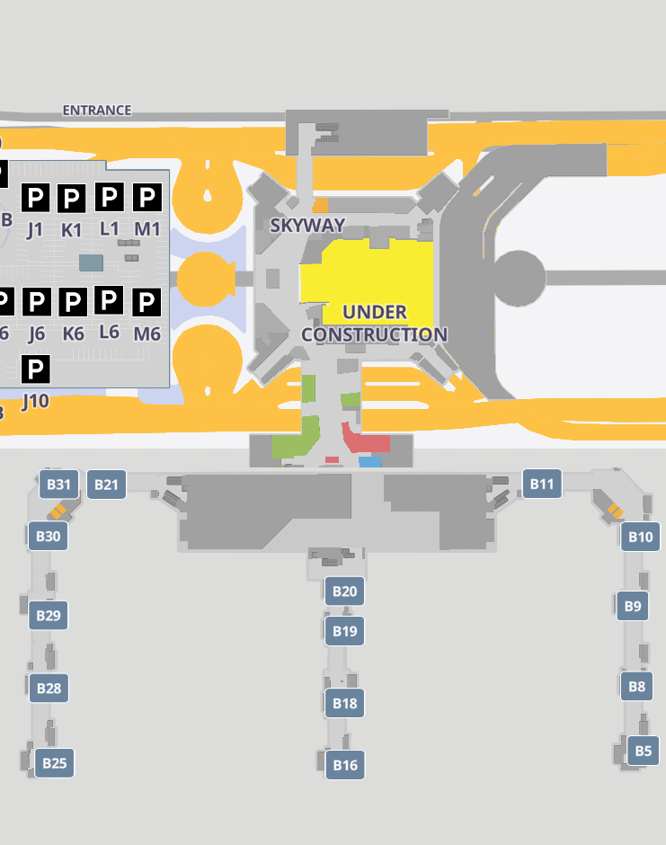 George Bush Intercontinental Airport Terminal B Departures