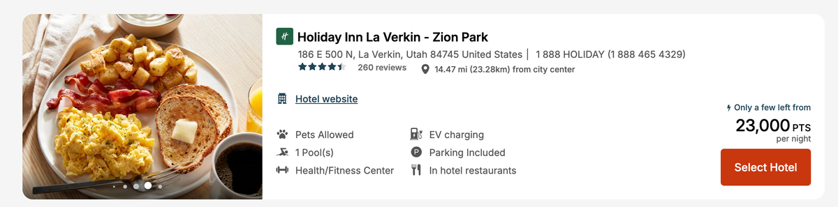 Holiday Inn Zion Points