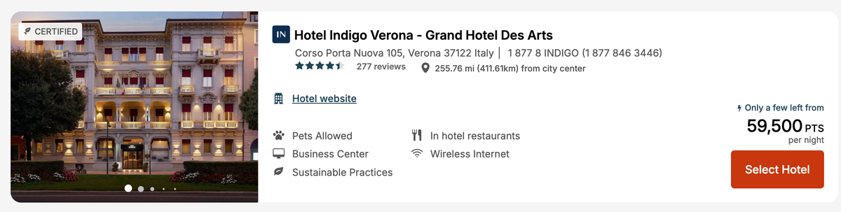 Hotel Indigo Verona Points