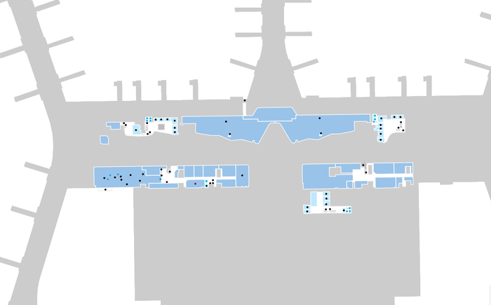 IST Airport Map Upper Level