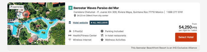 Iberostar Redemption IHG