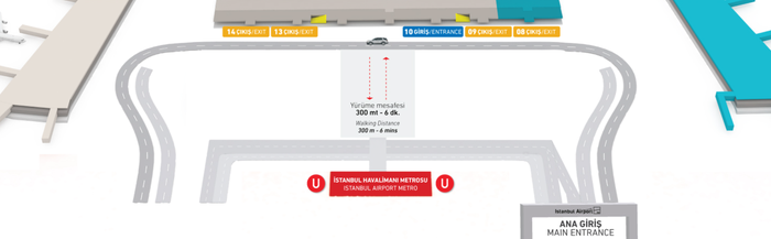 Istanbul Airport Metro Location