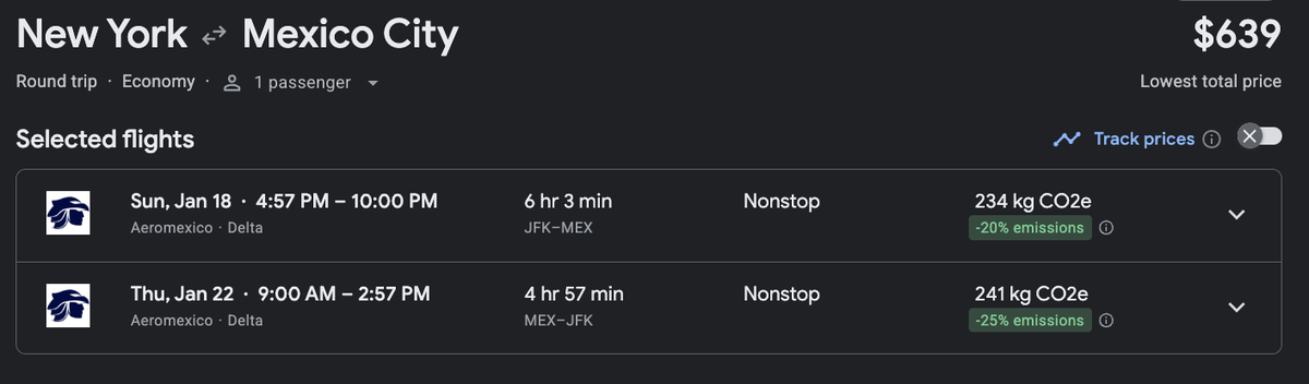 JFK MEX Google Flights 1 JFK MEX Google Flights 1