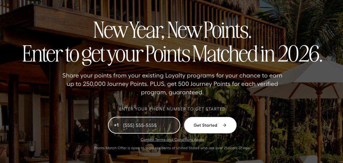 Journey points match 2026