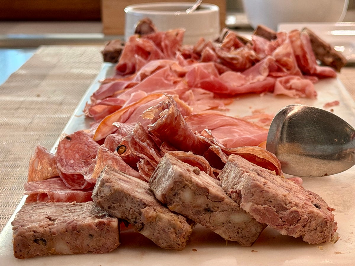 LAX Air France Lounge charcuterie