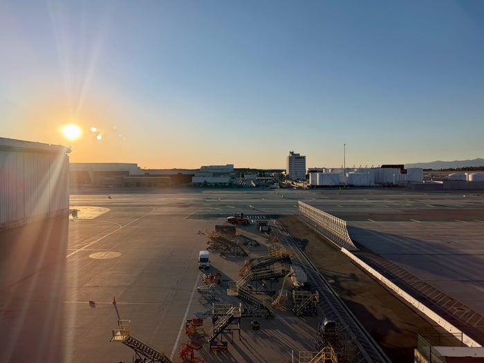 LAX Air France Lounge view 