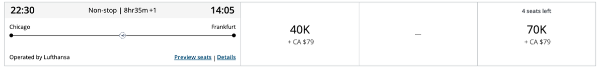 LH ORD FRA 70k Aeroplan LH ORD FRA 70k Aeroplan