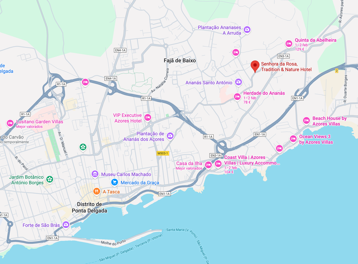 Location Senhora da Rosa map