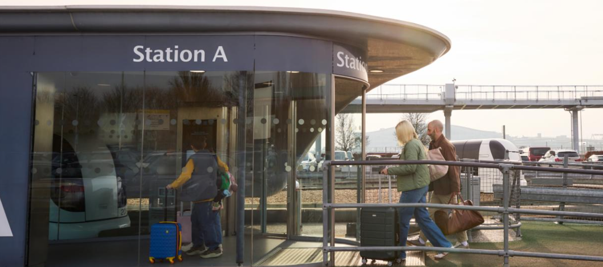 London Heathrow Airport Terminal 5 pod parking