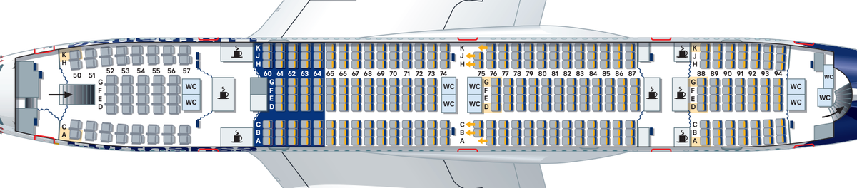 Lufthansa seat map A380 800 Lower Deck