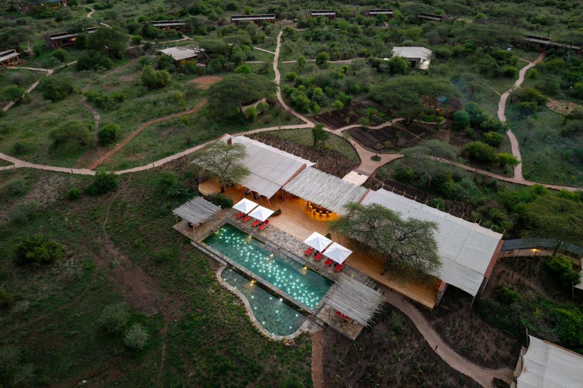 Mapito Safari Camp aerial view