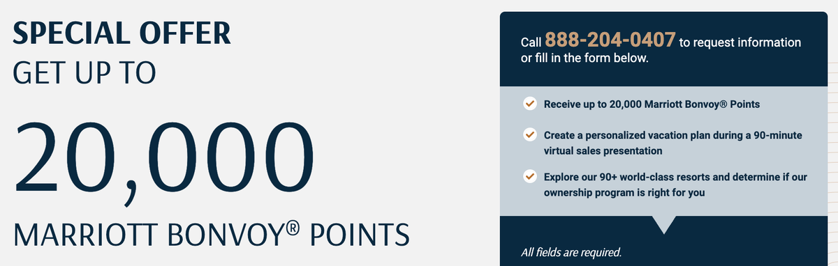 Marriott Vacation Club 20k offer January 2026