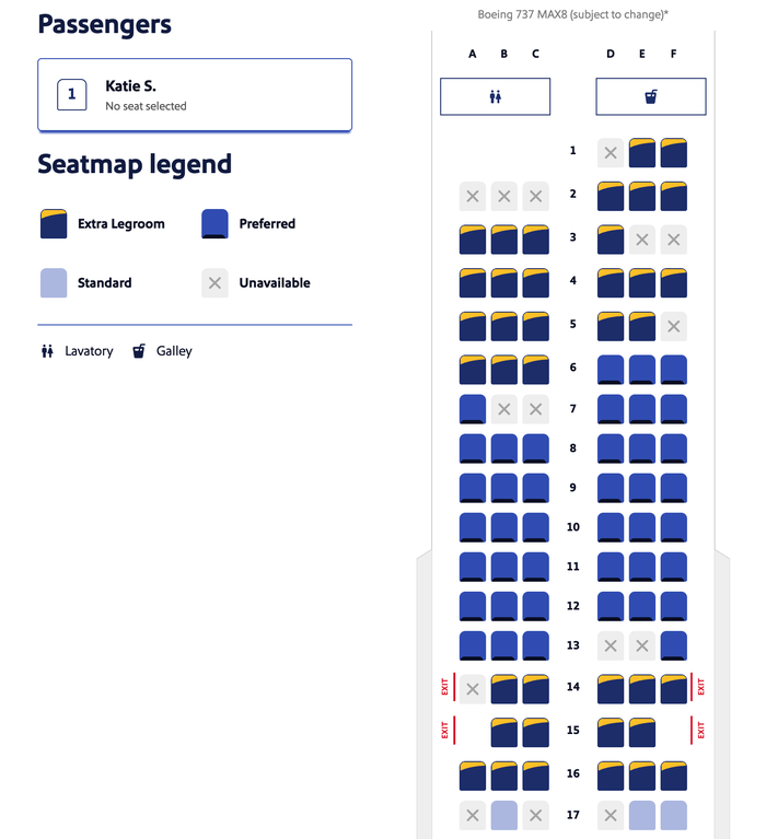 New Southwest assigned seating chart New Southwest assigned seating chart