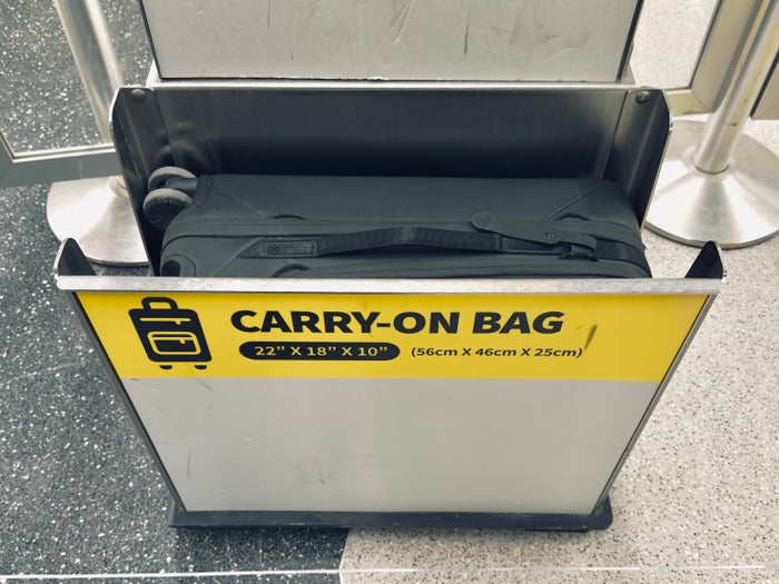 Peak Design Roller Pro Carry On Spirit sizer