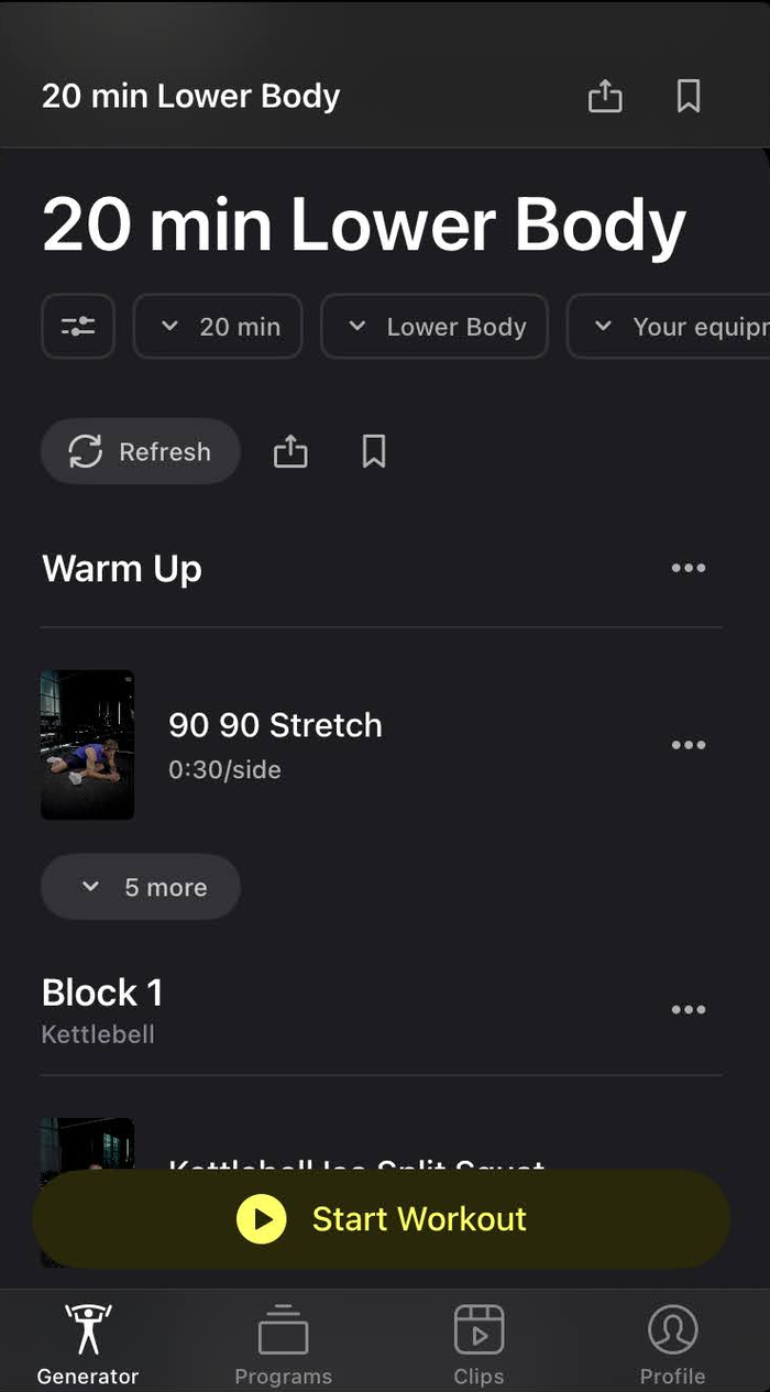 Peloton Strength workout generator Peloton Strength workout generator