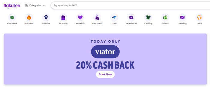 Viator Rakuten Sale Rakuten 20 back
