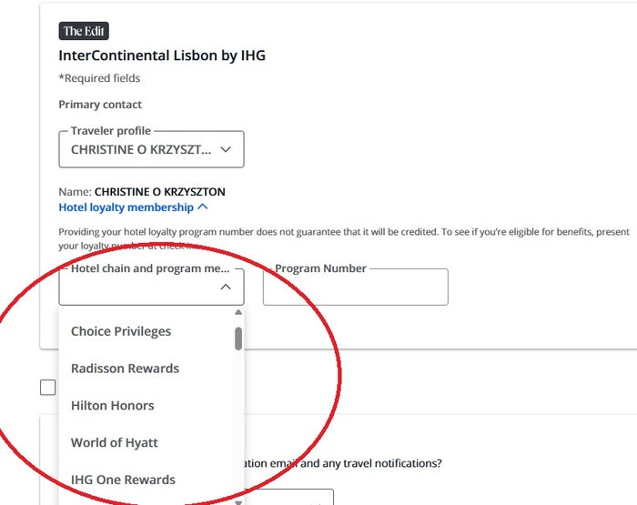 The Edit Add Hotel Loyalty Program Number The Edit Add Hotel Loyalty Program Number