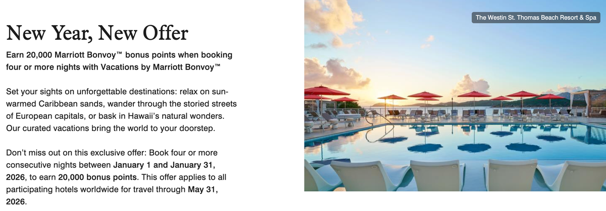 Vacations by Marriott 20k Offer January 2026 Vacations by Marriott 20k Offer January 2026