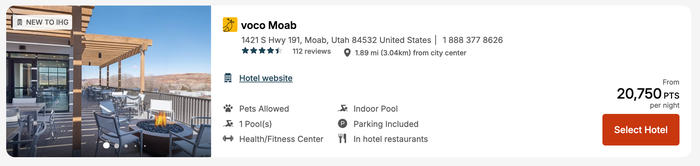 voco Moab Points voco Moab Points