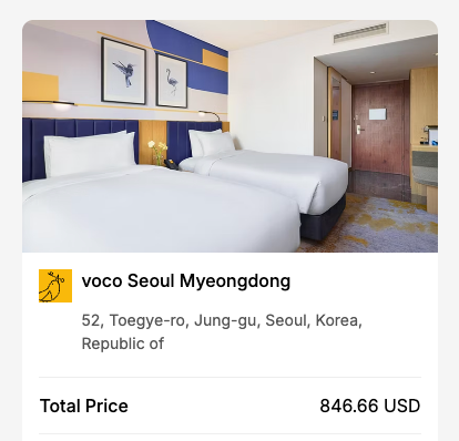 voco Seoul Myeongdong cash rates